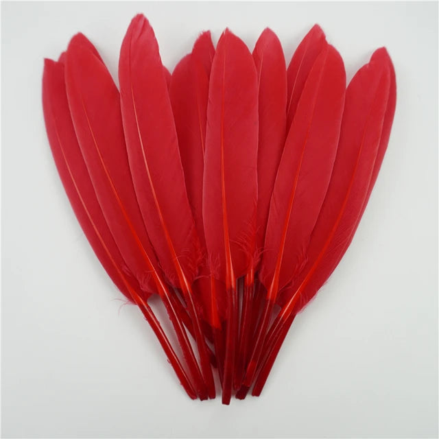 100pcs 10-15cm Dyed Duck Feathers DIY Crafts