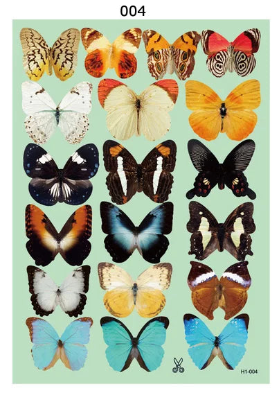 Set of 18 3D PVC Butterfly Wall Stickers Kids Rooms Home Decals