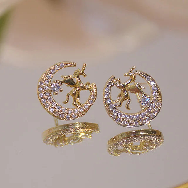 Cute Pegasus Stud Earrings