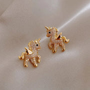Cute Pegasus Stud Earrings