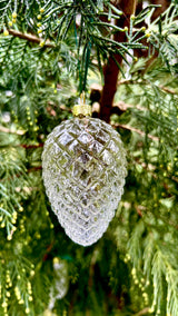 5 Pieces x DIY Paintable Fillable Christmas Decoration Glass Ornaments 110*50mm