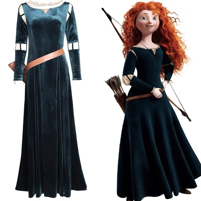 Brave Princess Merida Book Week Halloween Costumes for Adults Women