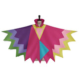Deltarune Spamton Neo Cosplay Costumes Game Colourful Stand Collar Cape Unisex Cloak
