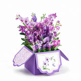 Paper Flower Greeting Card With Envelope 3D Pop-up Box