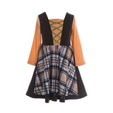 Hocus Pocus Winifred Sarah Mary Halloween Party Dress Kids Witch Costume Book Week