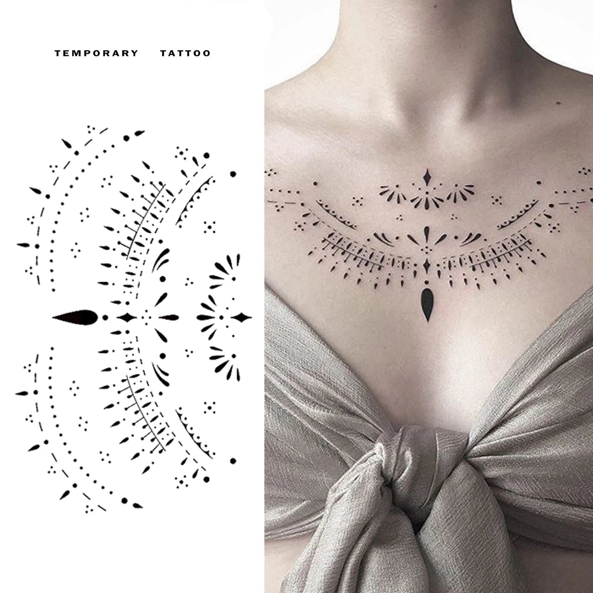 Mohican Temporary Tattoo