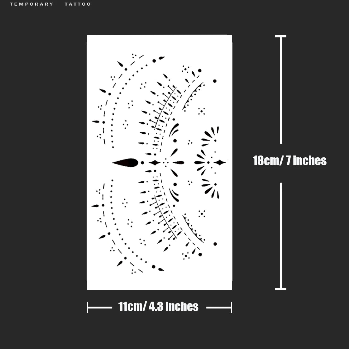 Mohican Temporary Tattoo
