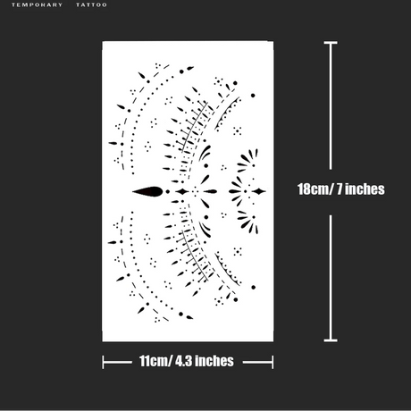 Mohican Temporary Tattoo