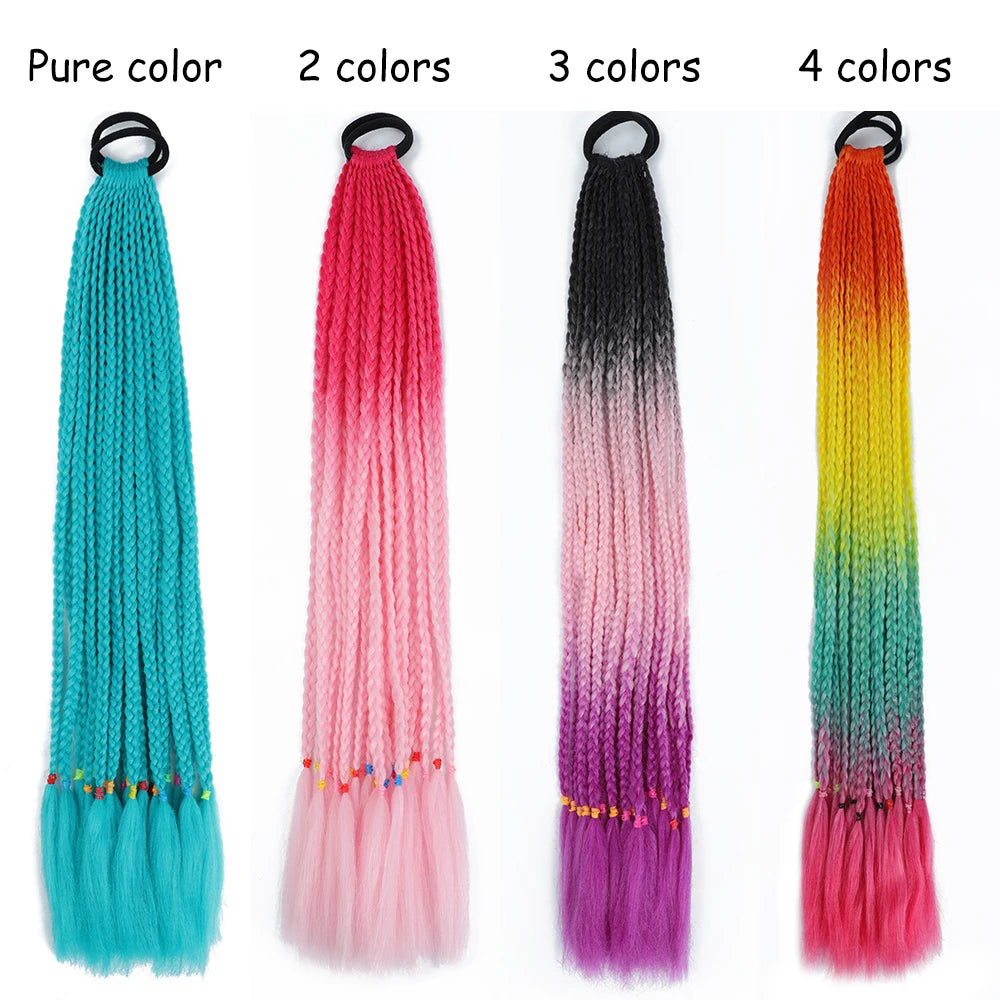 Long Braided Ponytail Hair Extensions 60CM