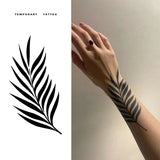 Narrow Leaves Temporary Tattoo