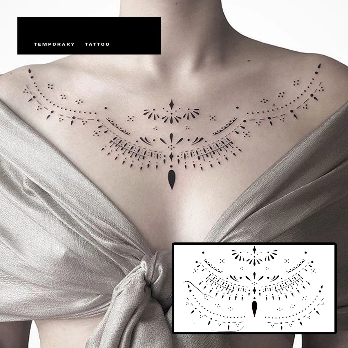 Mohican Temporary Tattoo