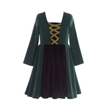 Hocus Pocus Winifred Sarah Mary Halloween Party Dress Kids Witch Costume Book Week