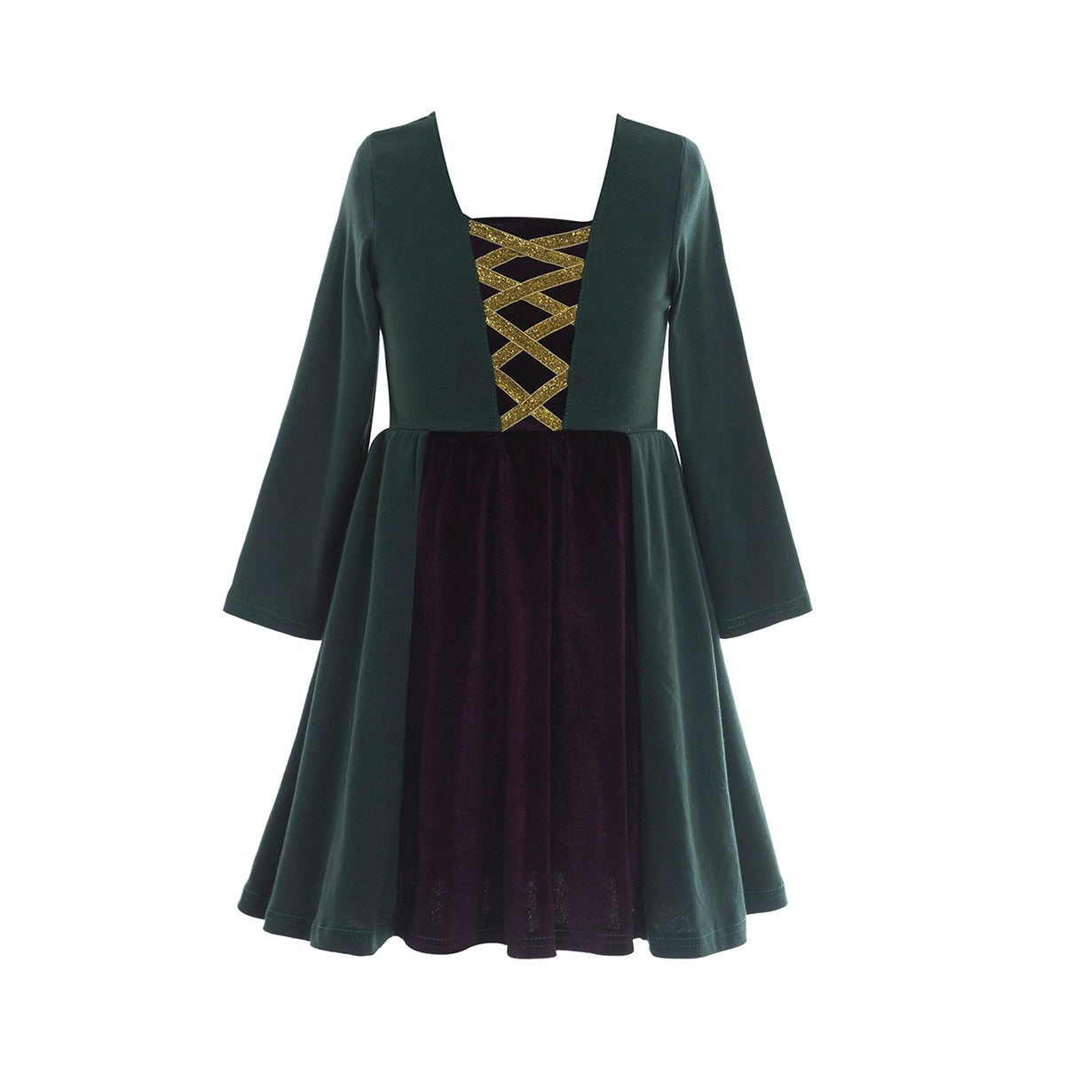 Hocus Pocus Winifred Sarah Mary Halloween Party Dress Kids Witch Costume Book Week