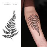Large Leaves Temporary Tattoo