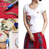 Embroidery Punch Needle Kit Stitching Tool Set Embroidery Needle Pen Tool for DIY Craft