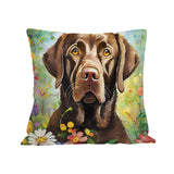Love Is A Chocolate Labrador Cushion Cover