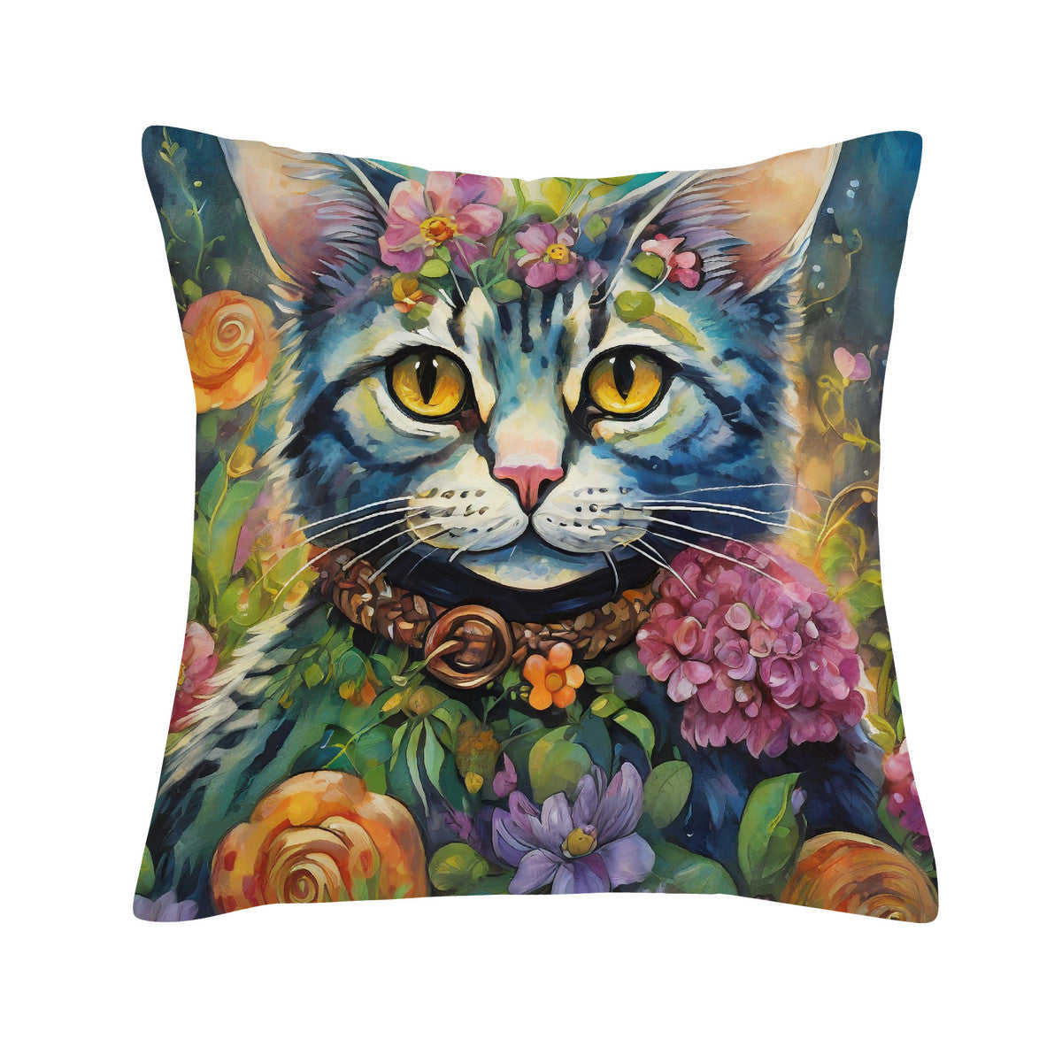 Garden Cheshire Cat Cushion Cover