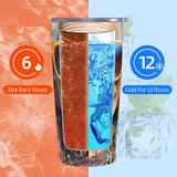 Golden Girl 20oz Stainless Steel Straw Lid Cup