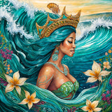 Teal Depths Mermaid 20oz Stainless Steel Straw Lid Cup