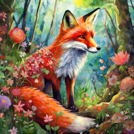 Woodland Fox Cushion Cover