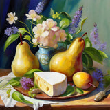 Happiness is Cheese and Pears Cushion Cover