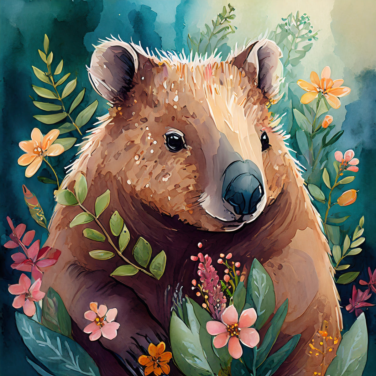 Wilma Wombat Cushion Cover