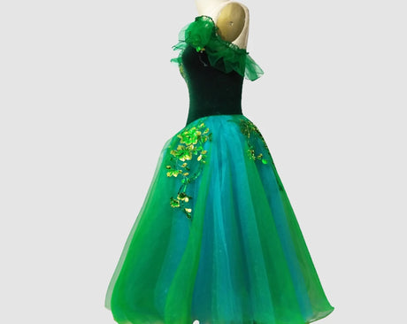 Custom Made High-end Long Tutu Ballet Professional Performance Dance Dress