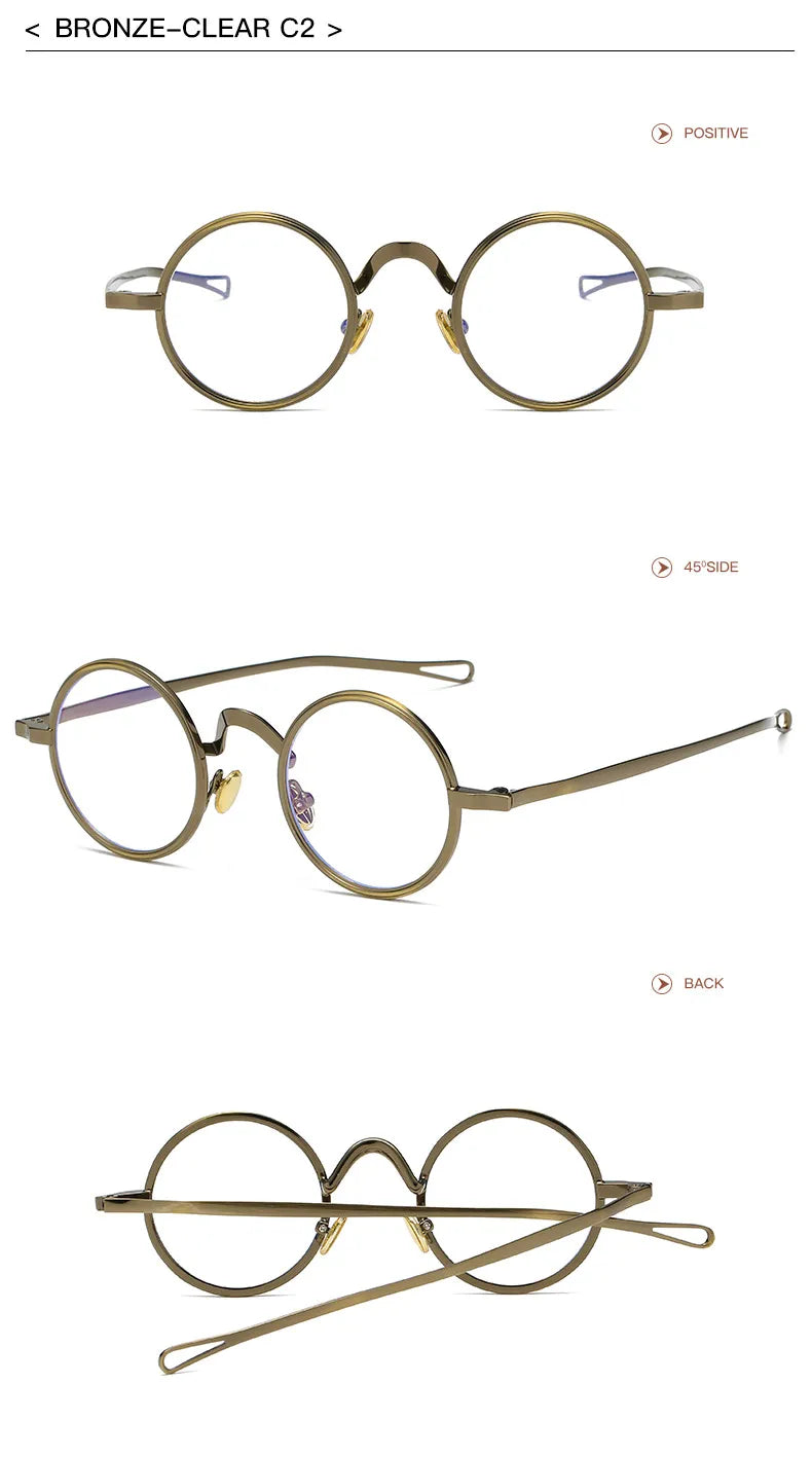 Frank's Round Metal Sunglasses UV400 Sun Glasses