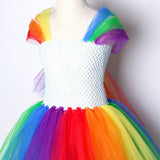 Little Girl Rainbow Pony Tutu Dress