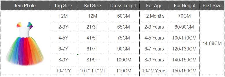 Little Girl Rainbow Pony Tutu Dress