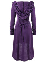 Archer's Goblincore Hooded  Lace Up Tunic Dress