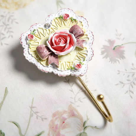 Resin Rose Wall Hook