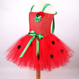 Red Sweet Strawberry Tutu Dress Halloween Costumes