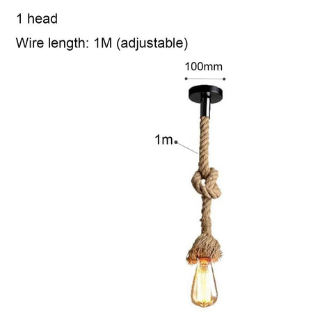 Pirate's Ship Hemp Rope Ceiling Pendant Light Chandeliers Spider Chandelier