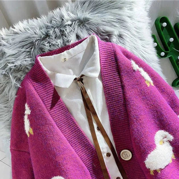 Fluffy Sheep Thick Sweater Cardigan