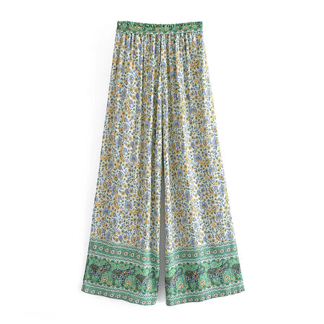 Fern's Boho Two Piece Summer Wide Leg Pant and Camisole Sets