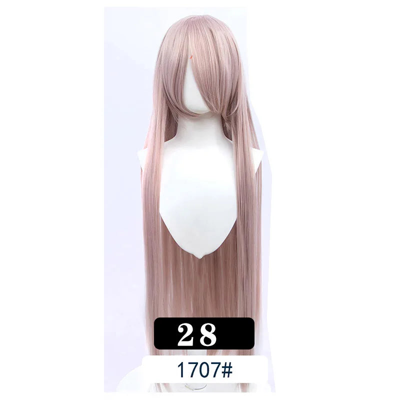 Extra Long Wavy or Straight Wigs with Full Bangs Heat Resistant