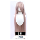Extra Long Wavy or Straight Wigs with Full Bangs Heat Resistant