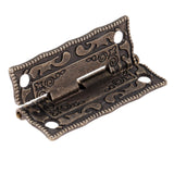 3pcs/set Antique Bronze Padlock Wood Box Latch Hasp Hinge Furniture Hardware