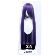 Extra Long Wavy or Straight Wigs with Full Bangs Heat Resistant