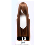 Extra Long Wavy or Straight Wigs with Full Bangs Heat Resistant