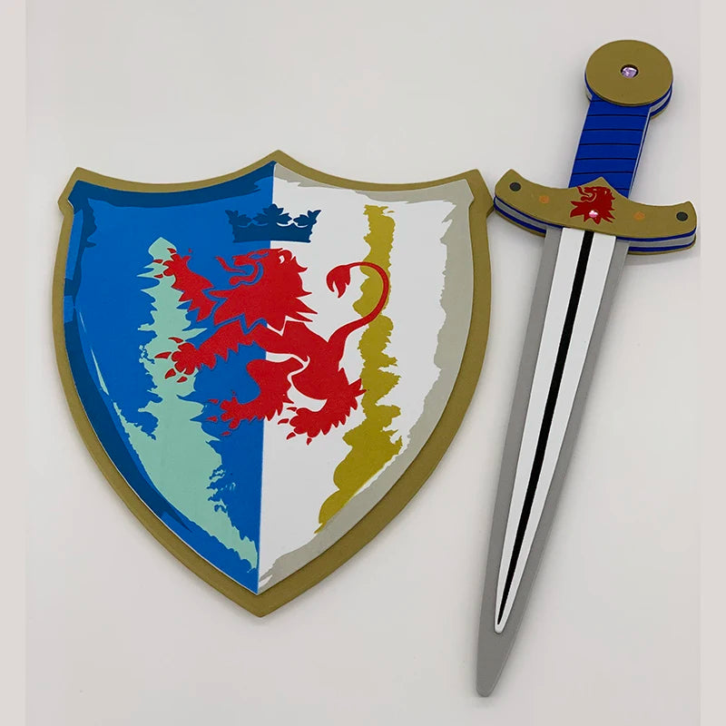 Medieval Sword & Shield Set Soft Children Cosplay