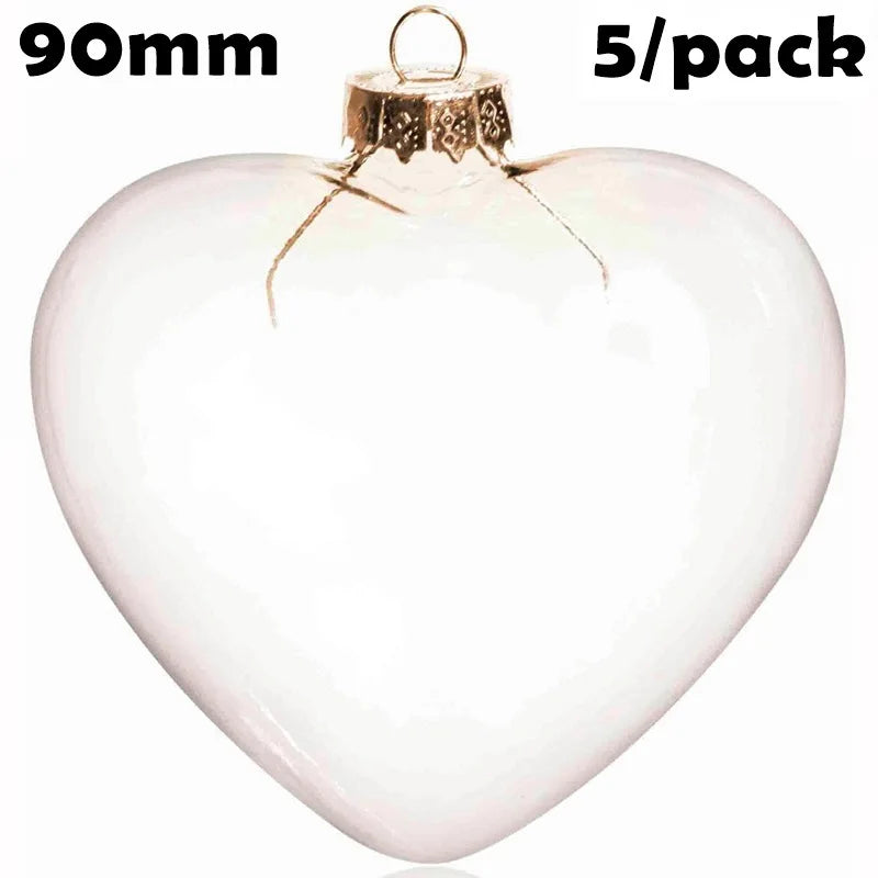 5 Pieces x DIY Paintable Home Wedding Christmas Decoration Ornament 90*60mm Glass Pine Cone Nut