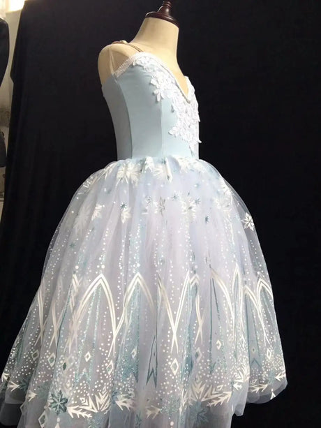 Sweetness Long Ballet Tutu Dress Contemporary Dance Ballerina Dress Costumes