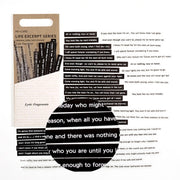 Poetry and Prose Word Sentence Stickers Art Journal Scrapbooking Stickers