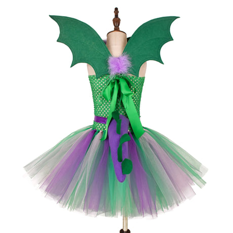 Girls Dragon Dinosaur Cosplay Tutu Dresses