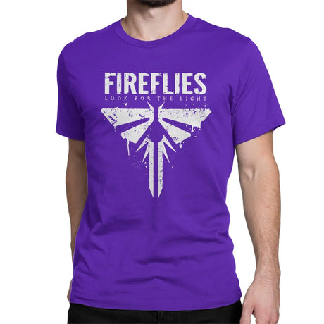 Men's Fireflies Last Of Us T-Shirt Ellie Joel Video Game 100% Cotton