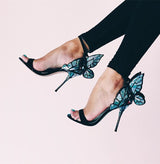 Flitter Feet Butterfly High Heels Party Shoes