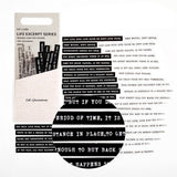 Poetry and Prose Word Sentence Stickers Art Journal Scrapbooking Stickers