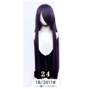 Extra Long Wavy or Straight Wigs with Full Bangs Heat Resistant
